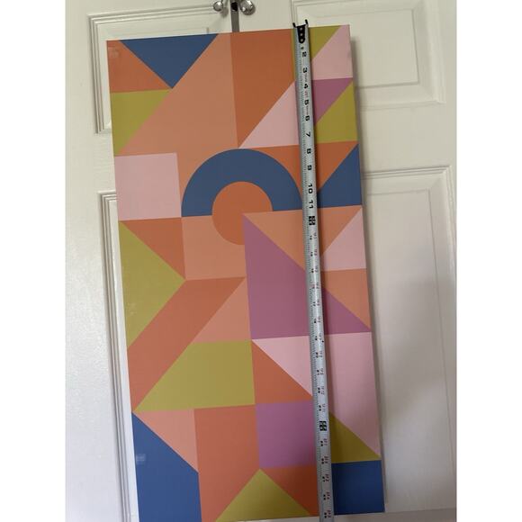 Lot of 4 Canvas Prints Colorful Abstract Sun Geometric Multicolor Decor - Picture 15 of 16